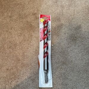 Red and Silver Drill Bit